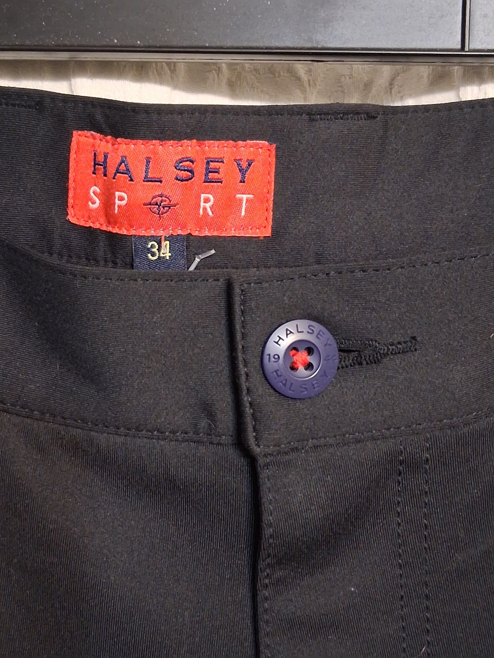 Halsey Sport Men’s Black Chinos - Performance Stretch - Picture 2 of 7